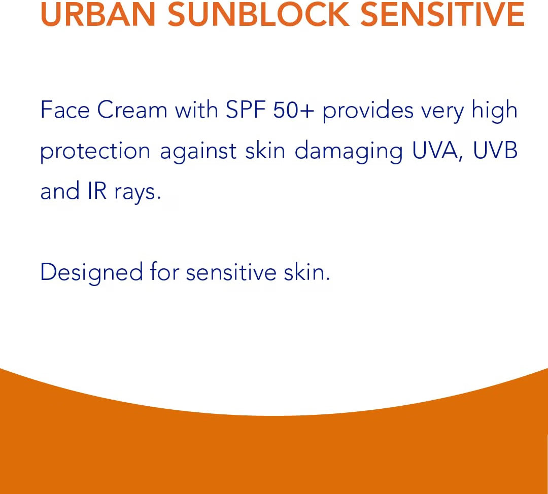 Urban Sunblock SPF 50+ Sensitive Skin- 40ml