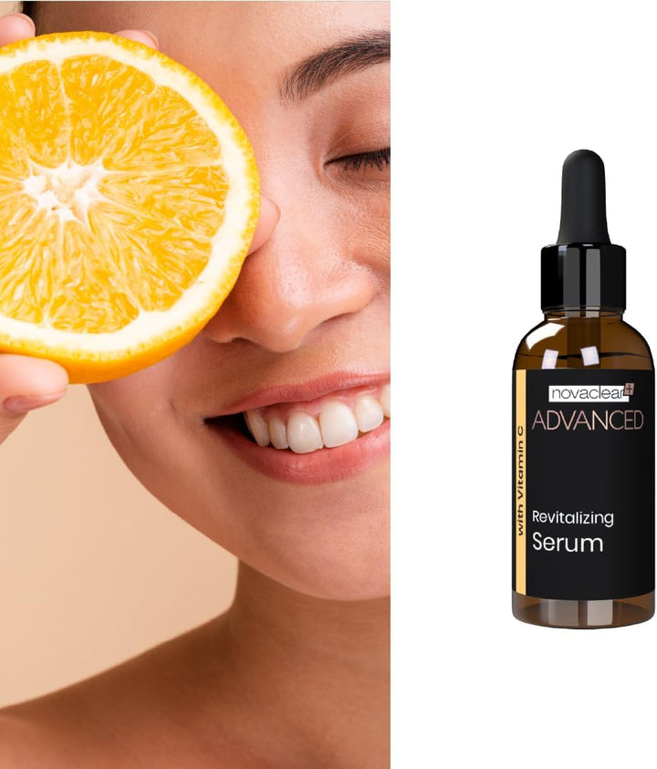 Novaclear Advanced Revitalizing Serum with Vitamin C – 7.5% Active Vitamin C for Radiance, Anti-Aging &amp; Free Radical Protection – 30ml
