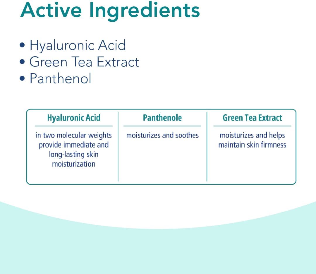 Novaclear Hydro Facial Cleanser – Gentle Face Wash with Hyaluronic Acid, Green Tea &amp; Panthenol for Dry &amp; Dehydrated Skin, Moisturizing Face Cleanser &amp; Makeup Remover 150 ML