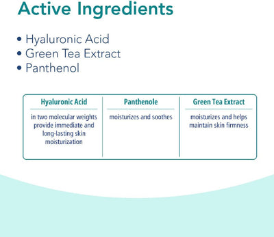 Novaclear Hydro Facial Cleanser – Gentle Face Wash with Hyaluronic Acid, Green Tea & Panthenol for Dry & Dehydrated Skin, Moisturizing Face Cleanser & Makeup Remover 150 ML