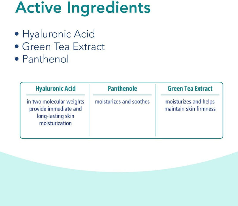 Novaclear Hydro Facial Cleanser – Gentle Face Wash with Hyaluronic Acid, Green Tea & Panthenol for Dry & Dehydrated Skin, Moisturizing Face Cleanser & Makeup Remover 150 ML