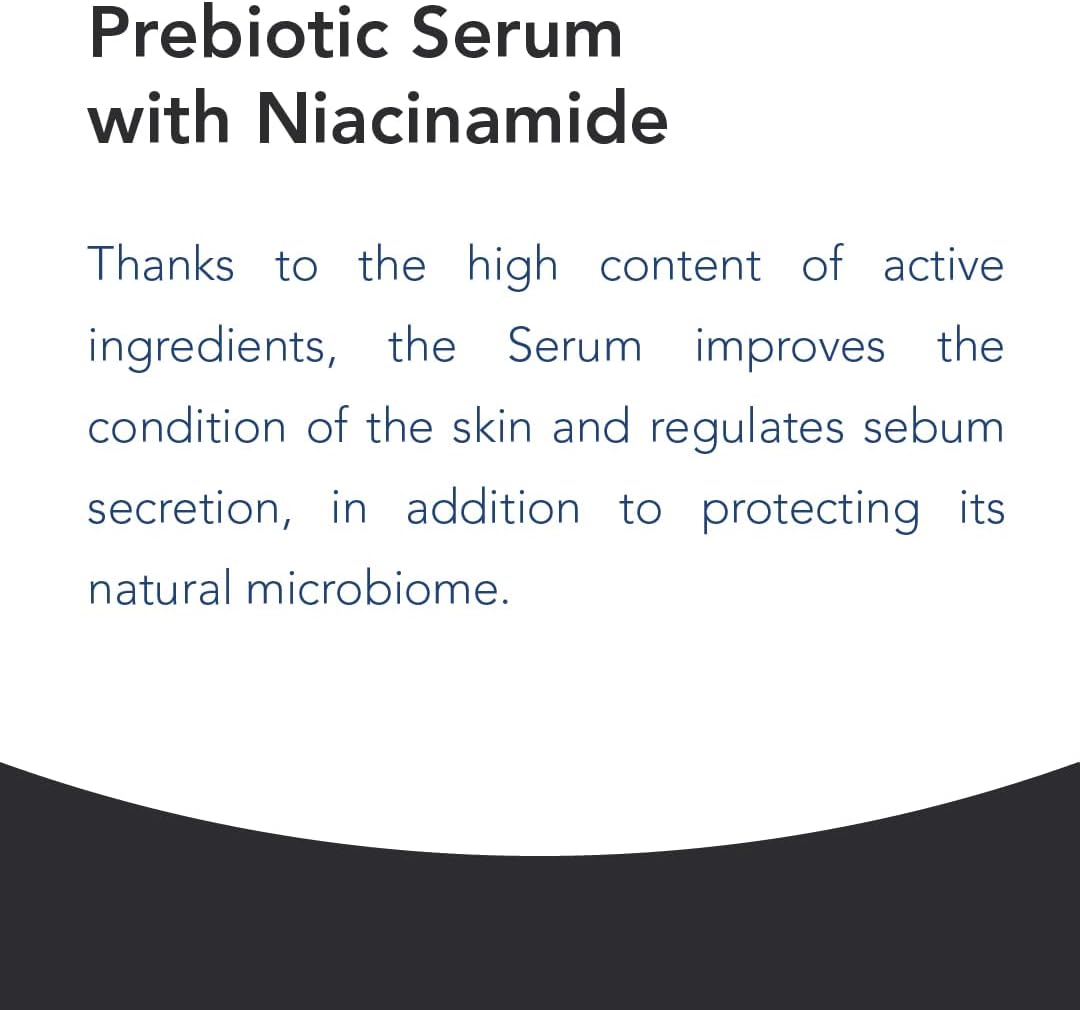 Novaclear Advanced Prebiotic Serum with 10% Niacinamide – Pore Minimizing, Sebum Control &amp; Microbiome Balance – Oil Control Complex, Squalane &amp; Botanicals – Matte Finish – Ideal Under Makeup – 30 ML