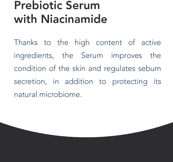 Novaclear Advanced Prebiotic Serum with 10% Niacinamide – Pore Minimizing, Sebum Control &amp; Microbiome Balance – Oil Control Complex, Squalane &amp; Botanicals – Matte Finish – Ideal Under Makeup – 30 ML
