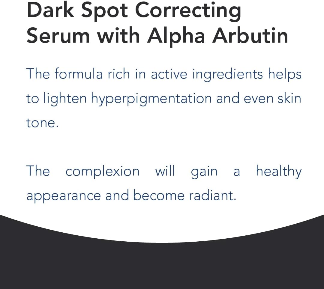 Novaclear Advanced Dark Spot Correcting Serum with 2% Alpha Arbutin, Melavoid &amp; Azeloglycine – Skin Discoloration Lightening Serum – Brightening &amp; Hyperpigmentation Treatment – 30 ML
