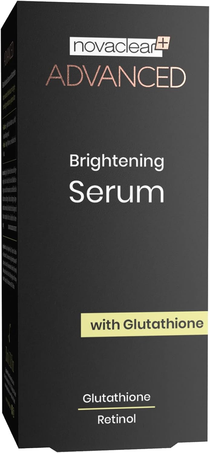 Novaclear Advanced Brightening Serum with Glutathione, Retinol &amp; Vitamin C – Anti-Aging, Glow Boosting &amp; Skin Tone Evening – Smooth, Detoxify &amp; Revitalize – 30 ML