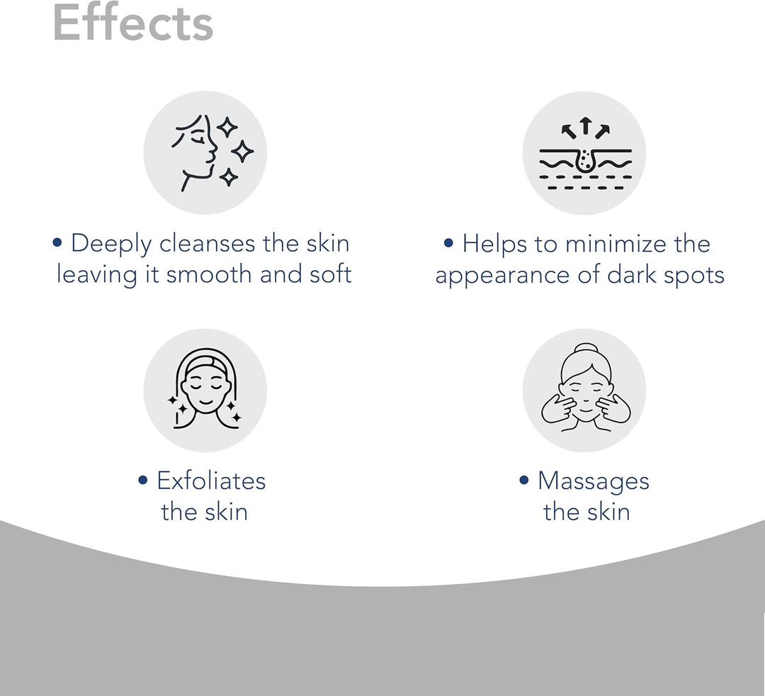 Novaclear Whitening Facial Foam – Silicon Brush Face Wash with Alpha Arbutin, Glycolic Acid &amp; Lactic Acid – Deep Cleansing, Exfoliating &amp; Brightening Foam for Dark Spots &amp; Uneven Skin Tone 100 ML