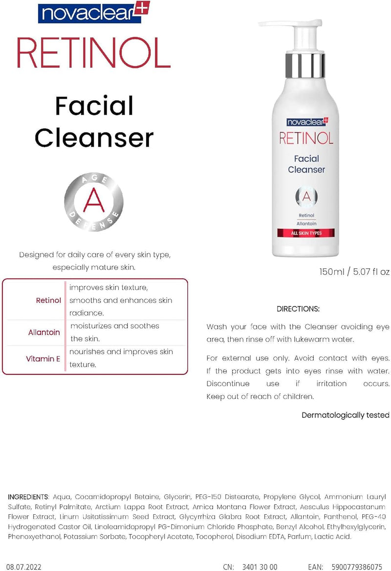 Novaclear RETINOL Facial Cleanser 150ml