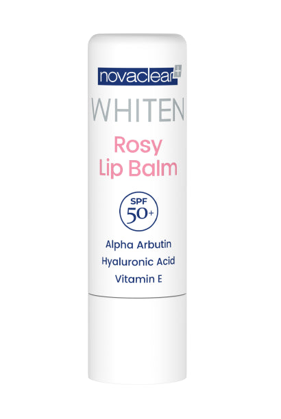 Novaclear Rosy Lip Balm - 4.9g SPF50 Sun Protection, Moisturizing, Dark Prevention for Pigmented &amp; Dark Lips | For Women &amp; Men