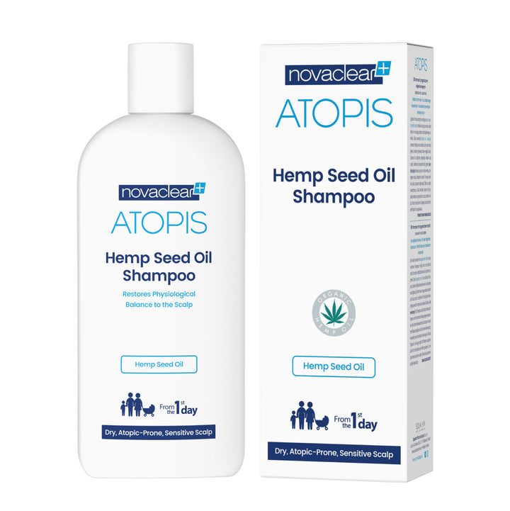 Novaclear Atopis Hemp Seed oil Shampoo balance to the scalp while reliving its irritation
and dryness. 