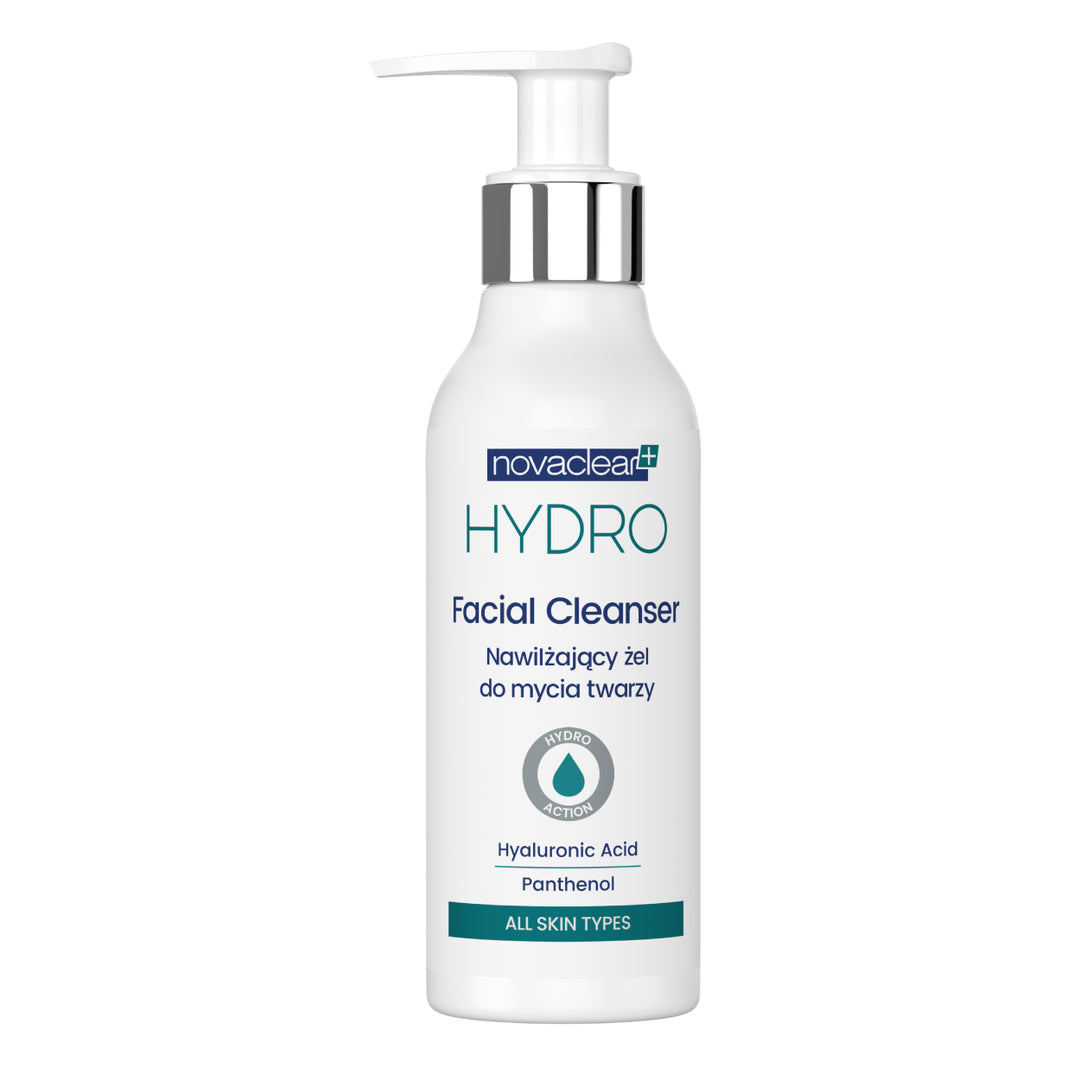 Novaclear Hydro Facial Cleanser – Gentle Face Wash with Hyaluronic Acid, Green Tea &amp; Panthenol for Dry &amp; Dehydrated Skin, Moisturizing Face Cleanser &amp; Makeup Remover 150 ML