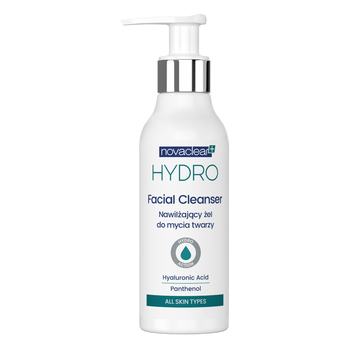 Novaclear Hydro Facial Cleanser – Gentle Face Wash with Hyaluronic Acid, Green Tea &amp; Panthenol for Dry &amp; Dehydrated Skin, Moisturizing Face Cleanser &amp; Makeup Remover 150 ML