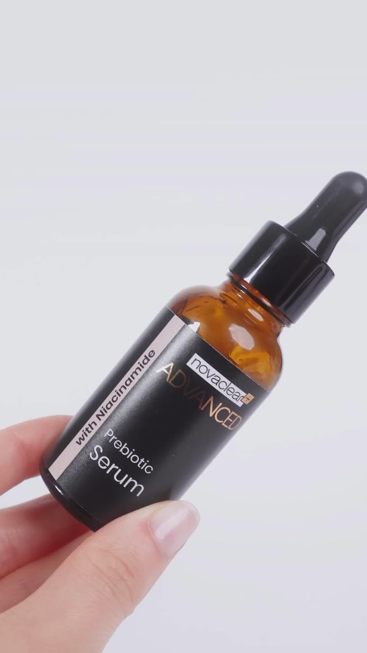 Novaclear Advanced Prebiotic Serum with 10% Niacinamide – Pore Minimizing, Sebum Control &amp; Microbiome Balance – Oil Control Complex, Squalane &amp; Botanicals – Matte Finish – Ideal Under Makeup – 30 ML