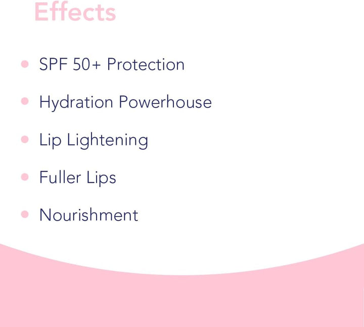 Novaclear Rosy Lip Balm - 4.9g SPF50 Sun Protection, Moisturizing, Dark Prevention for Pigmented &amp; Dark Lips | For Women &amp; Men