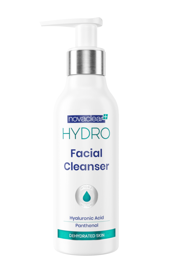 Novaclear Hydro Facial Cleanser – Gentle Face Wash with Hyaluronic Acid, Green Tea &amp; Panthenol for Dry &amp; Dehydrated Skin, Moisturizing Face Cleanser &amp; Makeup Remover 150 ML