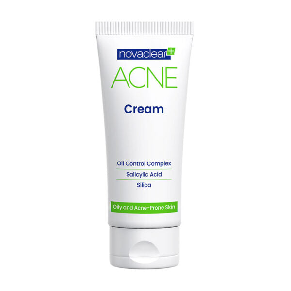 Novaclear Acne Cream – Anti Pimple Cream with Salicylic Acid, Sebum Control for Oily Skin, Acne Treatment Cream with Hydrating Formula 40 ML